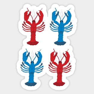 4 Lobster Sticker